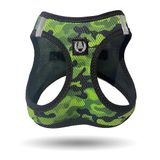 Alphadog Design Kamuflaj Köpek Göğüs Tasması, XLarge, Yeşil-Siyah