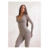 ALPHALETE Stacci Seamless Yüksek Bel Spor Tayt - Gri
