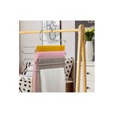 Alphom 5 Katlı Metal Pantalon Eşarp Askısı Dolap Içi Düzenleyici Pantolon Askısı Pratik Düzenleme Askılık