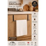 Alphom Askılık Havlu Askısı Dolap Kapağına Pratik Kullanım Montajsız Şık Askılık Bez Tutucu Düzenleyici Modern Tasarım