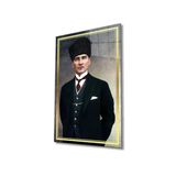 Alpileo Atatürk Alp Özel Cam Tablo Ev Ve Ofis Duvar Dekoru Hediyelik Büyük Tablo
