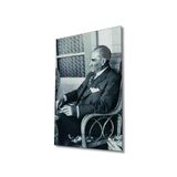 Alpileo Atatürk Portresi Alp Özel Cam Tablo, Ev Ve Ofis Duvar Dekoru, Hediyelik Tablo