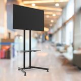Alpın Ev Tipi Salon,oturma Odası,balkon Ve Mutfak Sabit Ayaklı Metal Tv Standı/ünitesi 40" İnç- 75" İnç