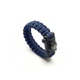 Alpin Paracord 550 Lacivert Survival Bileklik – Entegre Pusulalı, Magnezyum Ateş Başlatıcılı, Mini Bıçaklı ve Düdüklü Çok Fonksiyonlu Klips