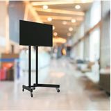 Alpin Tv/Fuar Standı Metal Ayaklı Tekerlekli Tv Sehpası/Ünitesi 40İnç 75İnç