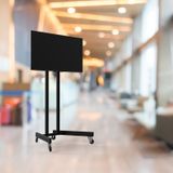 Alpin TV/Fuar Standı Metal Ayaklı Tekerlekli TV Sehpası/Ünitesi