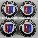 ALPİNA Jant Göbeği 68mm 4 Adet , ALPİNA BMW Jant Kapağı , BMW ALPİNA Jant Göbeği BMW