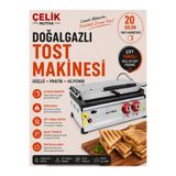 ALPİNA MUTFAK Alpina 20 Dilim (20lik) Doğalgazlı Tost Makinesi Sanayi Tipi Çift Yanışlı CE Belgeli - Çelik Mutfak