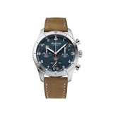 Alpina Startimer Al-372nw4s26 Kahverengi Deri Erkek Kol Saati - Yeşil