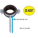 Alpina Trifonlu Kelepçe1/2 20-23 mm (20 Adet)
