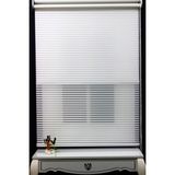 Alpinaz Çift Mekanizmalı Çizgili Tül & Mat Beyaz Stor Perde % 80 Işıgı Kesme Özelliği - 230 x 260 cm