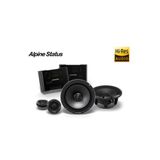 Alpine Hdz-65c Yüksek Çözünürlüklü 6-1 / 2" (16,5 Cm) 2 Yönlü Slim-fit Bileşen Hoparlör Seti