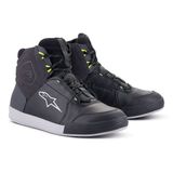 Alpinestars Chrome Drystar Korumalı Motosiklet Botu Siyah Gri Sarı