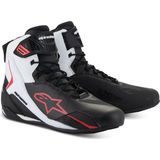 Alpinestars Faster-4 Korumalı Motosiklet Botu Siyah Beyaz Kırmızı - Siyah - Beyaz - Kırmızı - 42