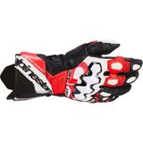 Alpinestars GP PLUS R V3 Korumalı Deri Motosiklet Eldiveni Siyah Kırmızı Beyaz