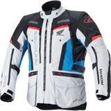 Alpinestars Honda Bogota Pro Ds Korumalı Motosiklet Montu Gri Siyah Mavi - Gri - Siyah - Mavi