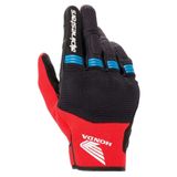 Alpinestars Honda Copper Korumalı Motosiklet Eldiveni Siyah Kırmızı Mavi