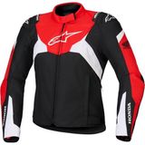 Alpinestars Honda Stella T-Jaws Korumalı Kadın Motosiklet Montu Siyah Kırmızı Beyaz - XS - Siyah - Kırmızı - Beyaz