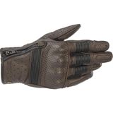 Alpinestars Rayburn V2 Korumalı Deri Motosiklet Eldiveni Kahverengi