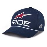 Alpinestars Ride Comp Snapback Şapka Mavi Beyaz Kırmızı