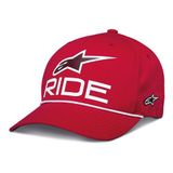 Alpinestars Ride Comp Snapback Şapka Siyah Beyaz Kırmızı