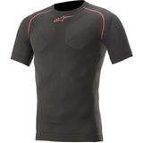 Alpinestars Ride Tech V2 Top kısa kollu yazlık, kompresyon tişörtü, erkek, kısa kollu, fonksiyonel iç çamaşırı, siyah/kırmızı, XL-XXL