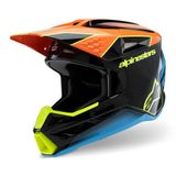 Alpinestars SM3 Fray Off-Road Motosiklet Kaskı Siyah Mavi Oranj