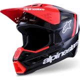 Alpinestars Sm3 Radium Off-Road Kaskı Siyah Kırmızı Beyaz