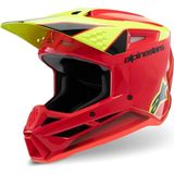 Alpinestars Sm3 Youth Fray Off-Road Çocuk Genç Motosiklet Kaskı Kırmızı Sarı - Kırmızı - Sarı
