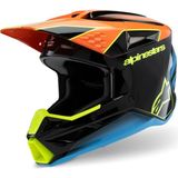Alpinestars Sm3 Youth Fray Off-Road Çocuk Genç Motosiklet Kaskı Siyah Mavi Oranj