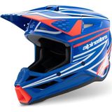 Alpinestars Sm3 Youth Wurx Off-Road Çocuk Genç Motosiklet Kaskı Mavi Beyaz Kırmızı - Mavi - Beyaz - Kırmızı