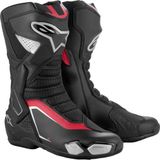 Alpinestars SMX-6 V3 Korumalı Motosiklet Botu Siyah / Gümüş / Kırmızı