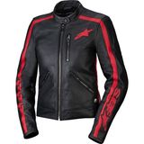 Alpinestars Stella Dusk Deri Siyah Kırmızı Kadın Motosiklet Montu