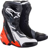 Alpinestars Supertech R Korumalı Spor Motosiklet Botu Siyah Kırmızı Beyaz - Siyah - Kırmızı - Beyaz - 44