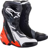Alpinestars Supertech R Korumalı Spor Motosiklet Botu Siyah Kırmızı Beyaz