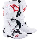 Alpinestars Tech 10 Supervented Kros Motosiklet Botu Beyaz Kırmızı - Beyaz - Kırmızı - 45,5