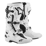 Alpinestars TECH 10 Supervented Kros Motosiklet Botu Beyaz Siyah
