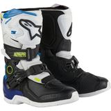 Alpinestars Tech 3s Kros Çocuk Motosiklet Botu Beyaz Siyah Mavi - Beyaz - Siyah - Mavi - 29