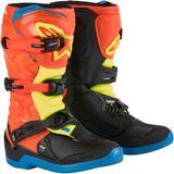 Alpinestars TECH 3S Kros Genç Motosiklet Botu Oranj / Mavi / Sarı - 36
