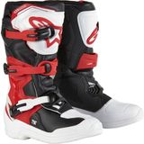 Alpinestars TECH 3S Kros Genç Motosiklet Botu Siyah / Kırmızı / Beyaz - 38