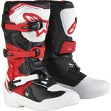 Alpinestars TECH 3S Kros Genç Motosiklet Botu Siyah Kırmızı Beyaz