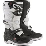 Alpinestars TECH 7S Kros Çocuk Motosiklet Botu Siyah Beyaz
