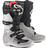 Alpinestars TECH 7S Kros Çocuk Motosiklet Botu Siyah Gri Beyaz Altın