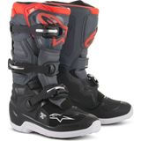 Alpinestars Tech 7s Kros Çocuk Motosiklet Botu Siyah Gri Kırmızı - Siyah - Gri - Kırmızı - 38