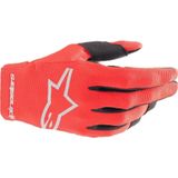 Alpinestars Youth Radar Çocuk-Genç Off-Road Motosiklet Eldiveni Kırmızı Siyah
