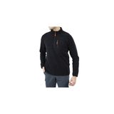 Alpinist 600508 Gamma Yarım Fermuarlı Siyah Erkek Outdoor Polar Ceket