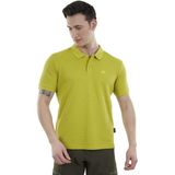 Alpinist Edge Erkek Polo T-Shirt Nefes Alabilen Kumaş ile Spor Kullanım için 3XL Lime Renkli
