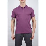 Alpinist Erkek Polo Yaka Tişört - Pamuklu Spor Tişört - Stratus - Mürdüm (600303)