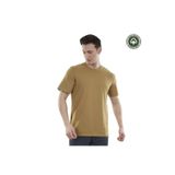 Alpinist Lucid Erkek T-shirt,%100 Organik Pamuk, Camel, L Beden
