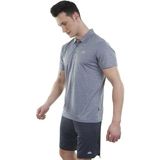 Alpinist Spor Erkek Polo Yaka Tişört - Hızlı Kuruyan Tişört - Ultra Dry Gri (600613)